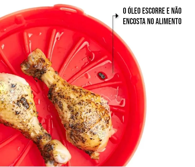 Forma de Silicone Antiaderente para Airfryer