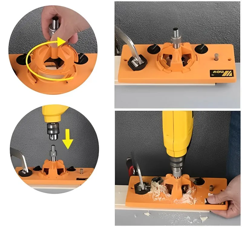Gabarito para Furação de Dobradiças 35mm Preciso