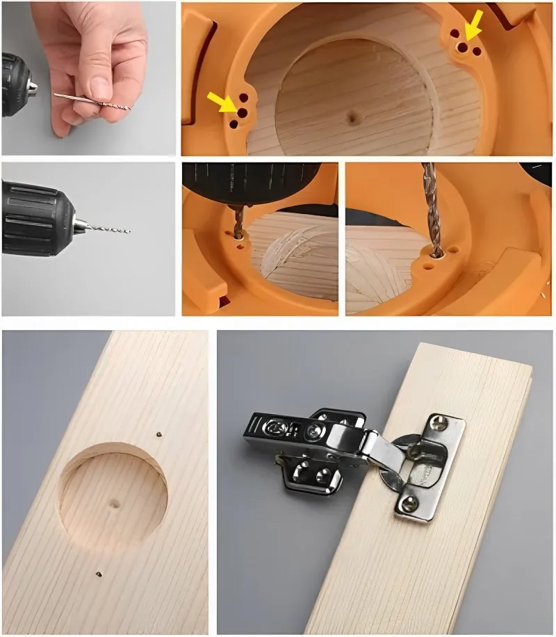 Gabarito para Furação de Dobradiças 35mm Preciso