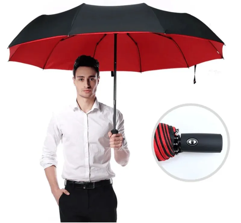 Guarda-Chuva Automático Reforçado com Proteção UV