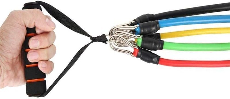Kit Elásticos Extensores 11 Peças para Treino Funcional