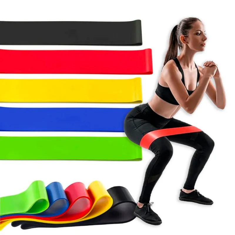 Kit Faixas Elásticas Thera Band 5 Níveis Resistência