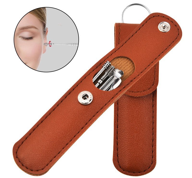 Kit Removedor de Cera de Ouvido com 6 Peças Inox6 Kit Removedor de Cera de Ouvido com 6 Peças Inox - Imagem 1