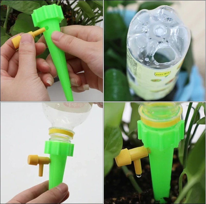 Kit de Irrigação Automática com Gotejadores para Vasos