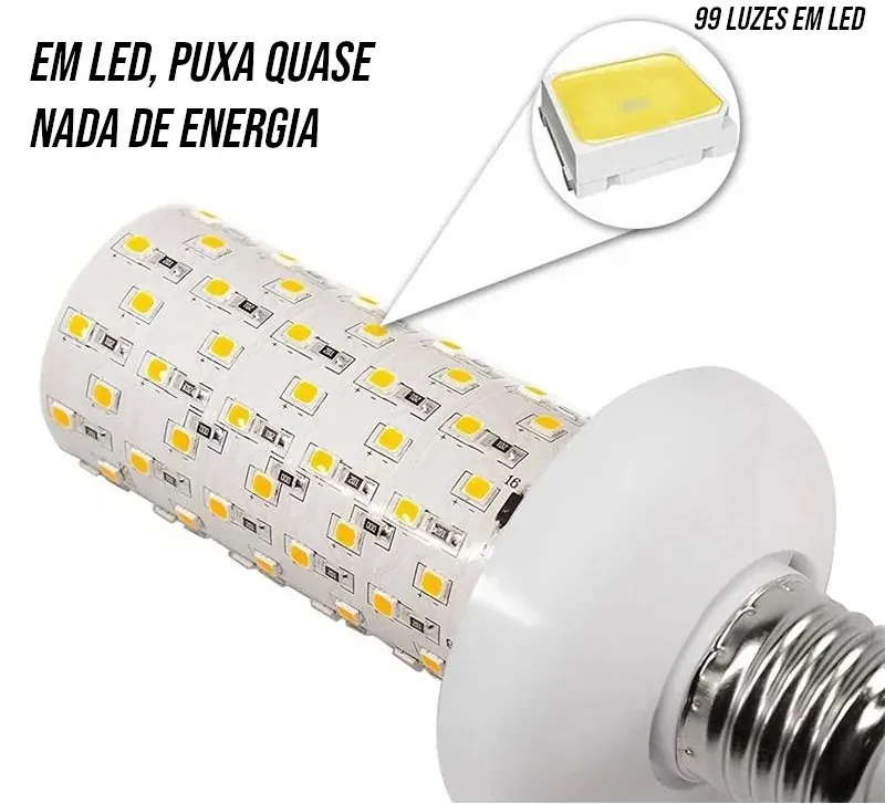 Lâmpada LED Efeito Chama Decorativa Bivolt E27