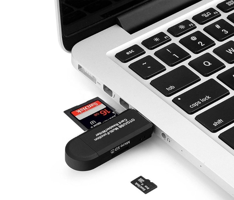 Leitor de Cartão com USB Tipo C e Micro USB