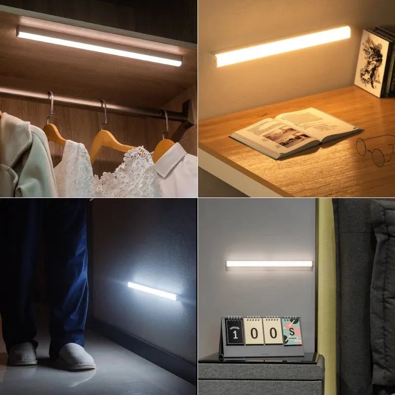 Luminária LED com Sensor de Movimento Recarregável