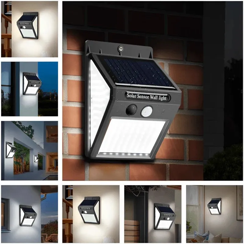 Luminária Solar com Sensor de Presença para Jardim