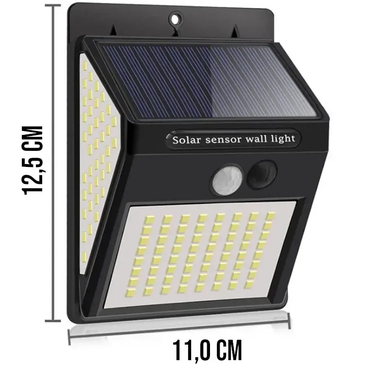 Luminária Solar com Sensor de Presença para Jardim