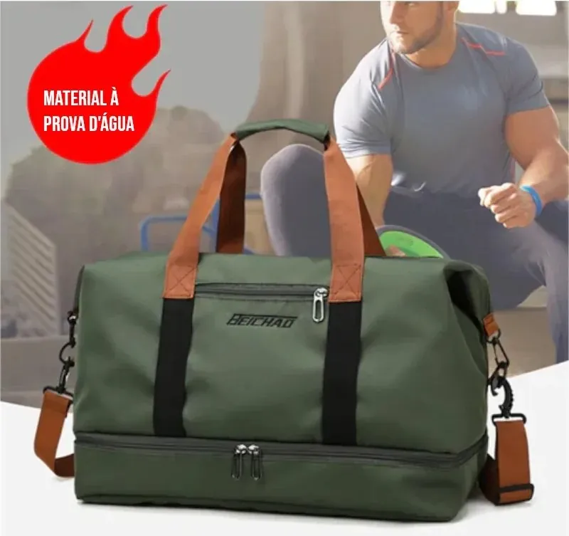 Mala esportiva impermeável para viagem e academia