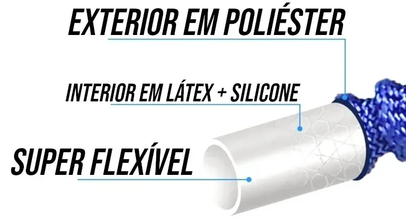 Mangueira de Jardim Expansível Flexível com Esguicho