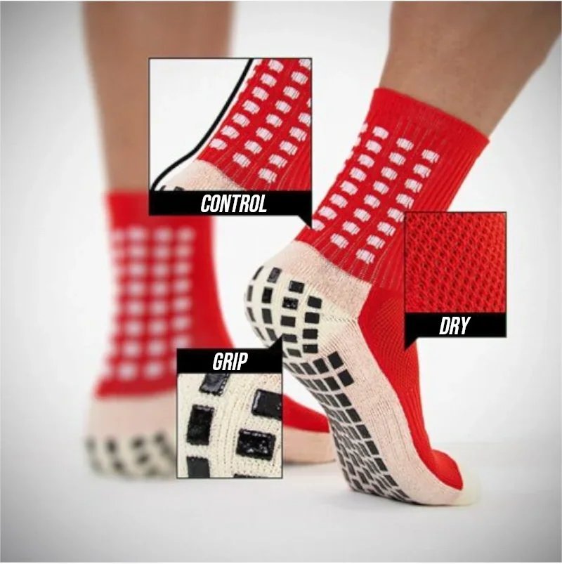 Meia Antiderrapante Grip Esportiva para Futebol