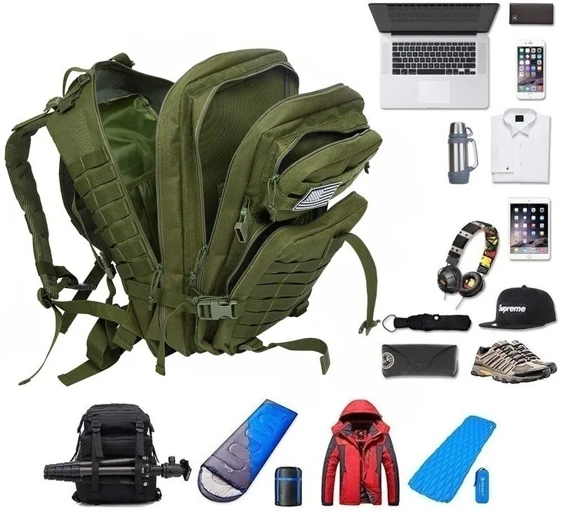 Mochila Tática Militar Impermeável 50 Litros