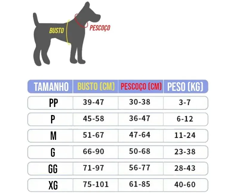 Coleira Peitoral Personalizado com Nome para Cachorro