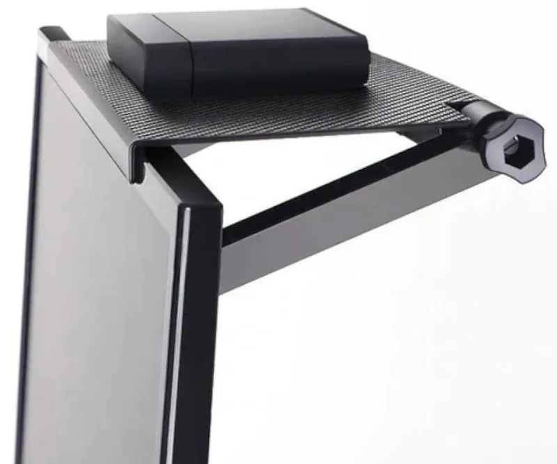 Prateleira Ajustável para TV com Suporte de Acessórios