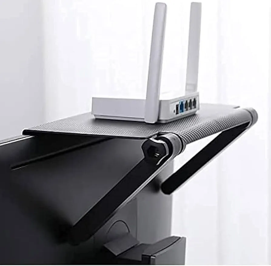 Prateleira Ajustável para TV com Suporte de Acessórios