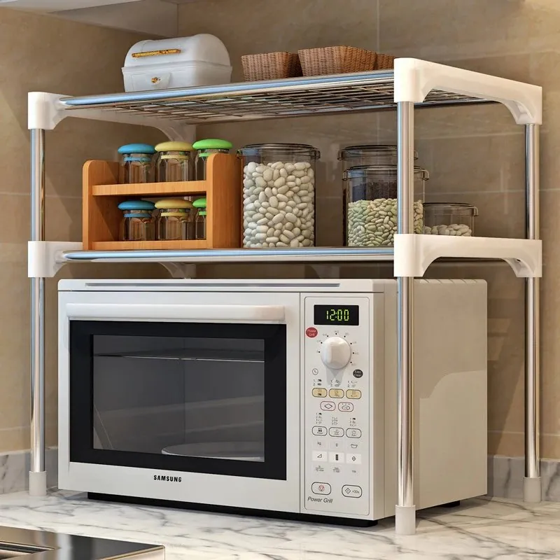 Prateleira de Metal Ajustável para Cozinha e Banheiro