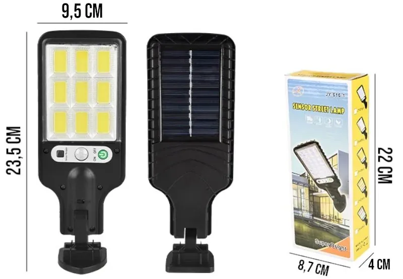 Refletor Solar LED com Sensor para Jardim IP65