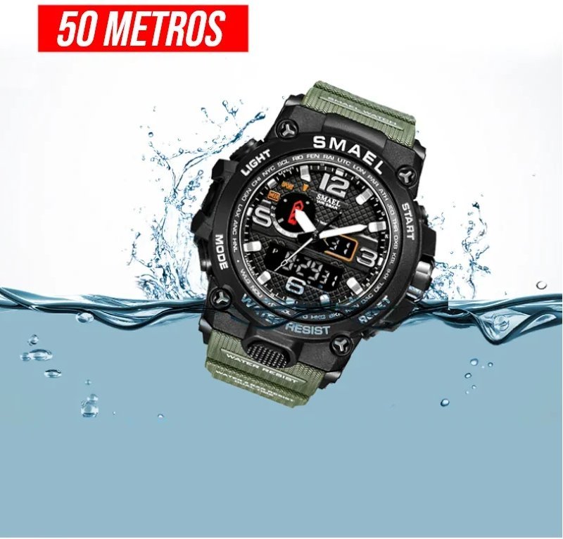 Relógio Esportivo Masculino Militar à Prova d'Água