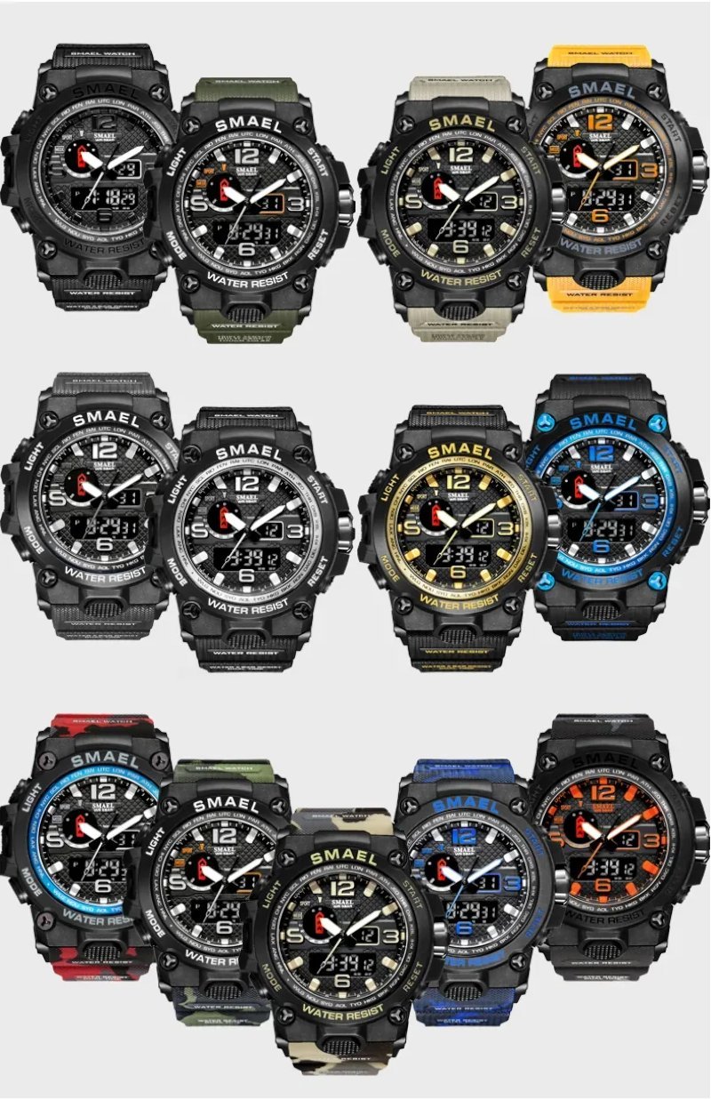 Relógio Esportivo Masculino Militar à Prova d'Água