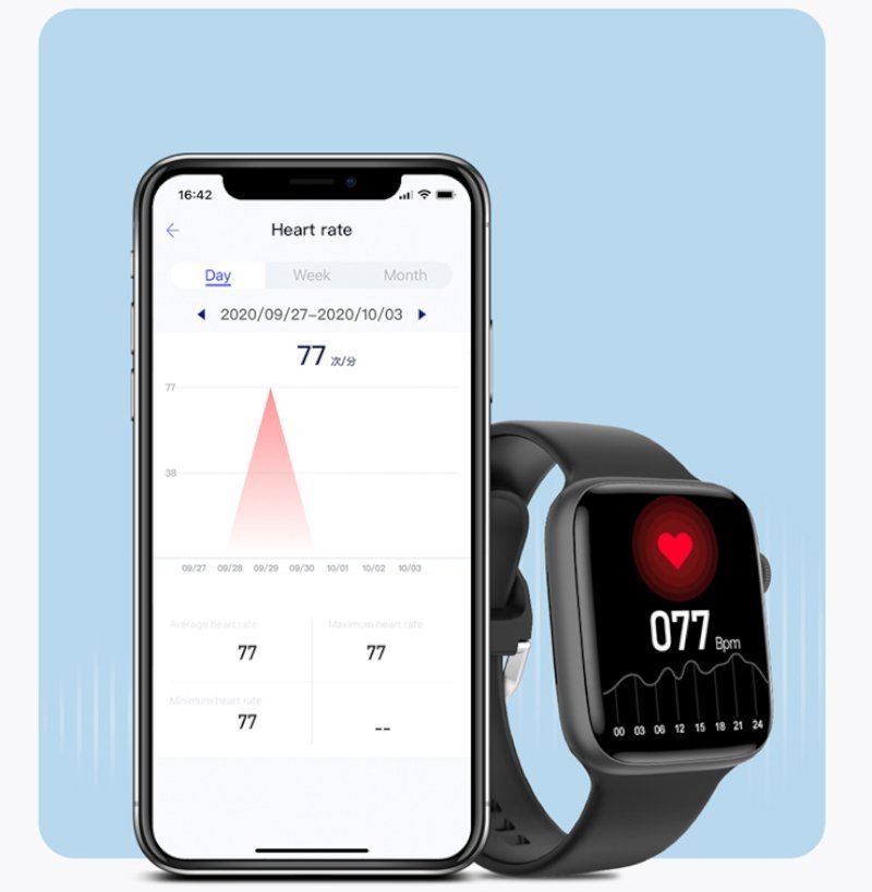Relógio Inteligente Bluetooth IP67 com Tela Touch