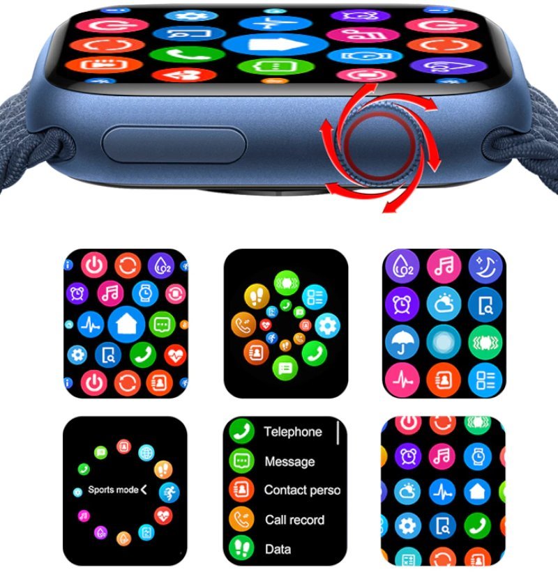 Relógio Inteligente Bluetooth IP67 com Tela Touch