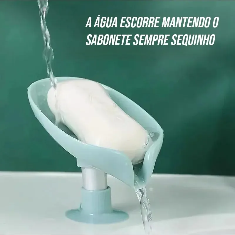 Saboneteira Auto Drenável com Ventosa para Banheiro 2 unidades