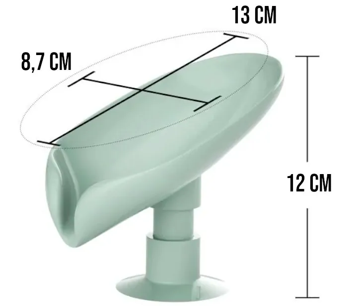 Saboneteira Auto Drenável com Ventosa para Banheiro 2 unidades