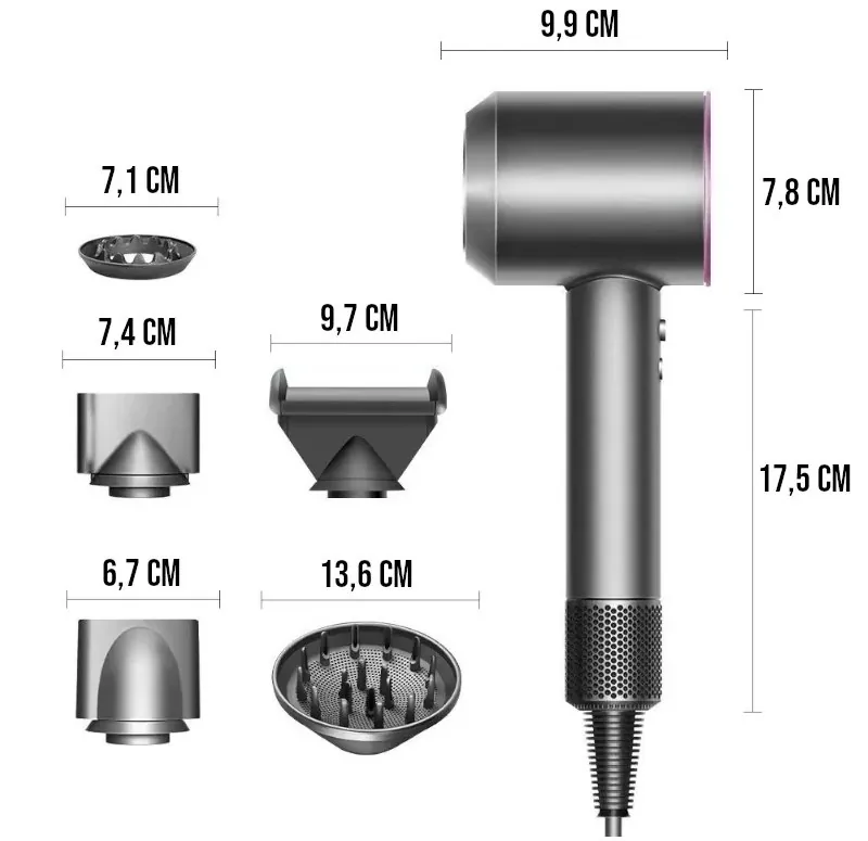Secador de Cabelo Profissional Iônico Silencioso