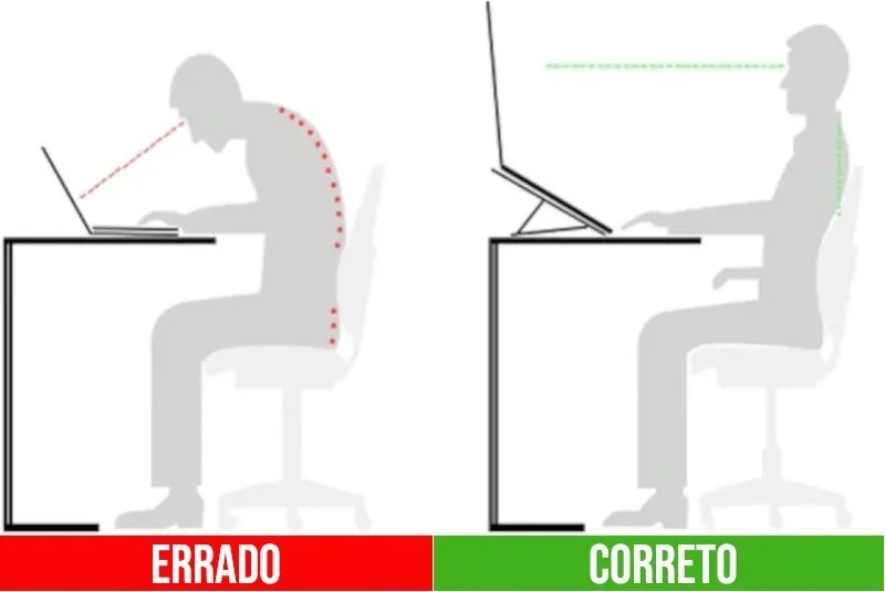 Suporte para Notebook Dobrável Ergonômico Portátil