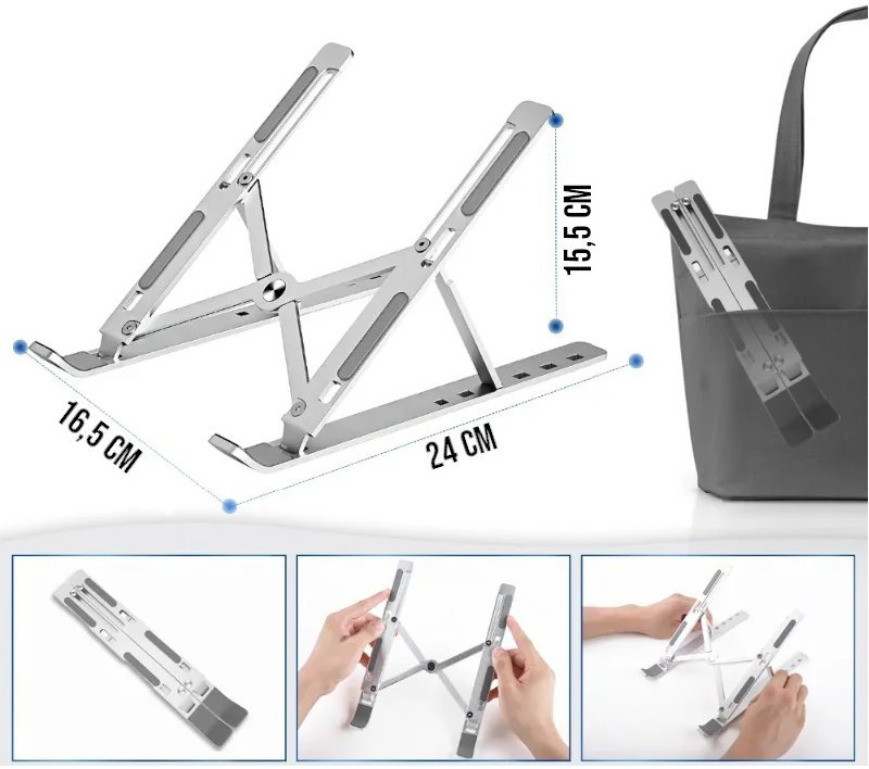 Suporte para Notebook Dobrável Ergonômico Portátil