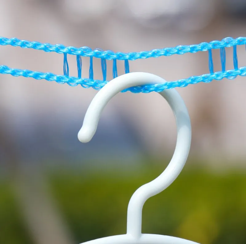 Varal Portátil de Nylon Retrátil Resistente ao Vento