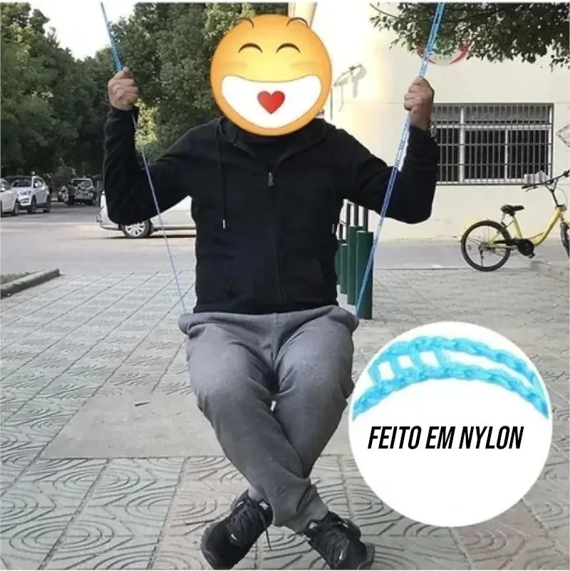Varal Portátil de Nylon Retrátil Resistente ao Vento