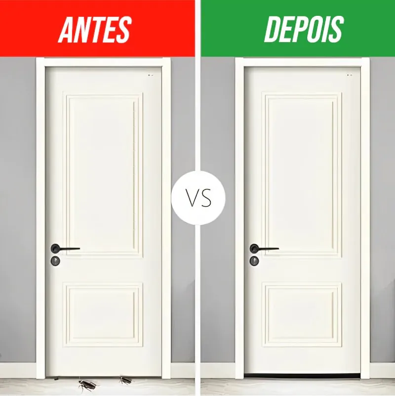 Vedador de Porta Contra Insetos Poeira e Ruídos