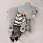Almofada Elefante Pelúcia Antialérgica para Bebê - Imagem 6