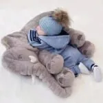Almofada Elefante Pelúcia Antialérgica para Bebê - Imagem 4