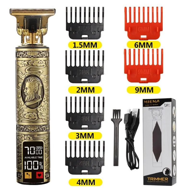 Máquina de Cortar Cabelo e Barba Profissional Dourada - Imagem 5
