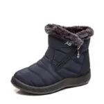 Bota Feminina Impermeável Forrada com Lã Inverno - Imagem 4