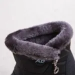 Bota Feminina Impermeável Forrada com Lã Inverno - Imagem 11
