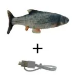 Peixe de Pelúcia Elétrico Recarregável para Gatos - Imagem 2