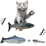 Peixe de Pelúcia Elétrico Recarregável para Gatos - Imagem 4