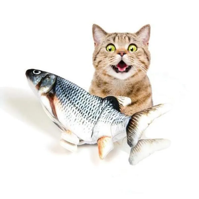 Peixe de Pelúcia Elétrico Recarregável para Gatos - Imagem 5