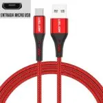 Cabo USB Tipo C 3 Metros Nylon com Carregamento Rápido - Imagem 5