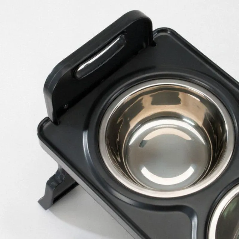 Comedouro Elevado Ajustável Duplo para Cães e Gato - Imagem 3