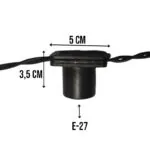 Cordão de Luz com 20 Lâmpadas para Área Externa - Imagem 6