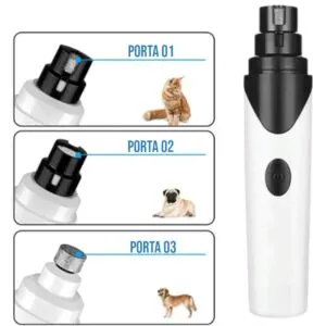Lixador De Unha Eletrico Usb Para Pets Silencioso