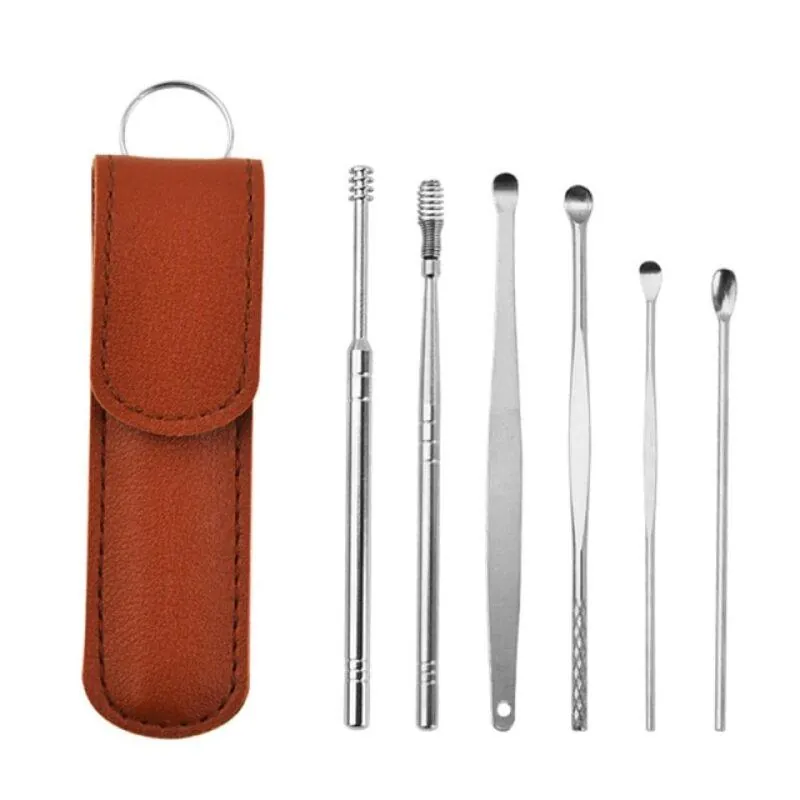 Kit Removedor de Cera de Ouvido com 6 Peças Inox - Imagem 4
