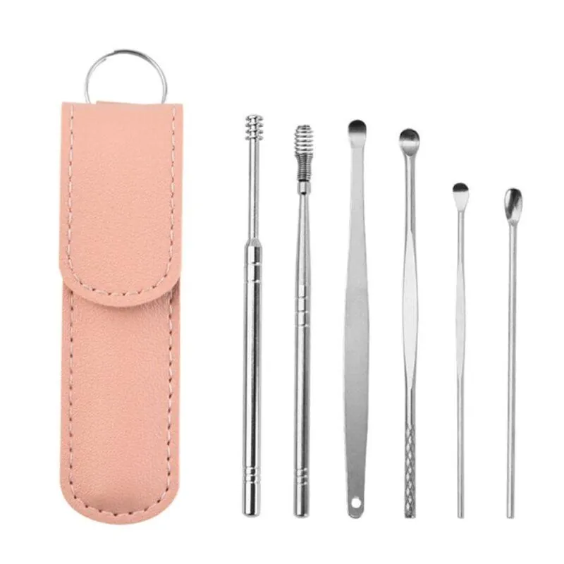 Kit Removedor de Cera de Ouvido com 6 Peças Inox - Imagem 3