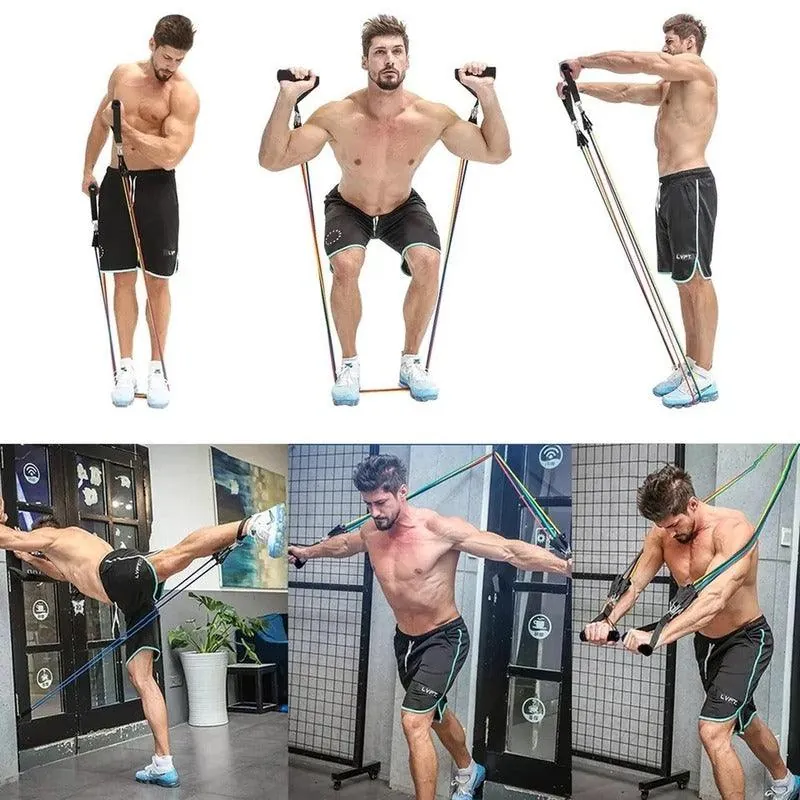 Kit Elásticos Extensores 11 Peças para Treino Funcional - Imagem 6