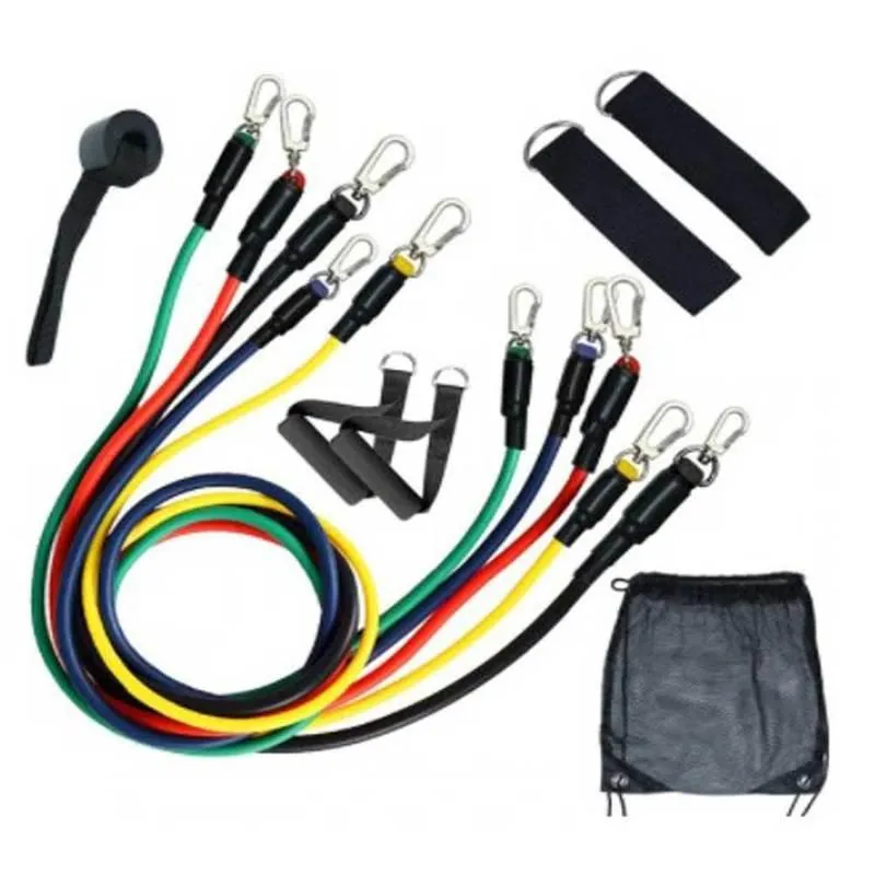 Kit Elásticos Extensores 11 Peças para Treino Funcional - Imagem 5